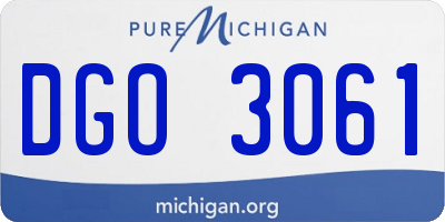 MI license plate DGO3061