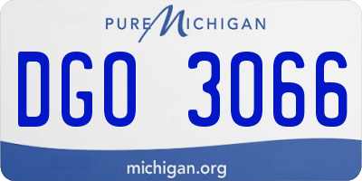 MI license plate DGO3066