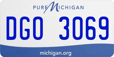 MI license plate DGO3069