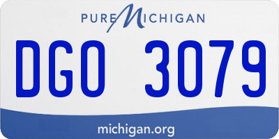 MI license plate DGO3079