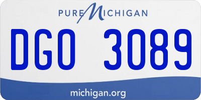 MI license plate DGO3089