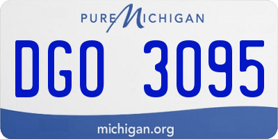MI license plate DGO3095