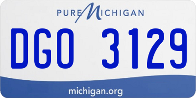 MI license plate DGO3129