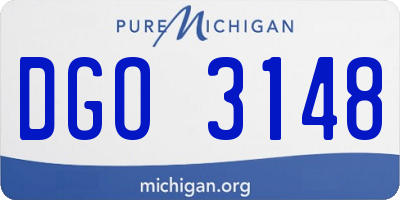 MI license plate DGO3148
