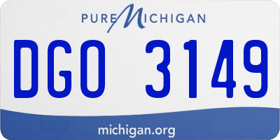 MI license plate DGO3149