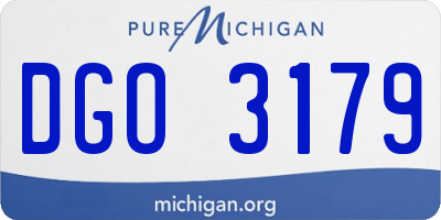MI license plate DGO3179