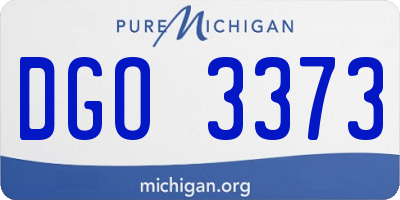MI license plate DGO3373