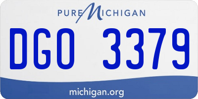 MI license plate DGO3379