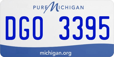 MI license plate DGO3395