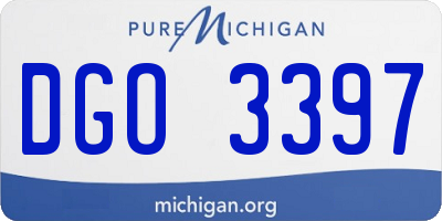 MI license plate DGO3397