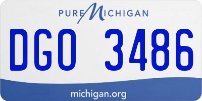 MI license plate DGO3486