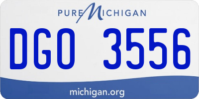 MI license plate DGO3556