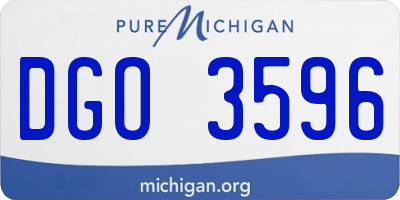 MI license plate DGO3596