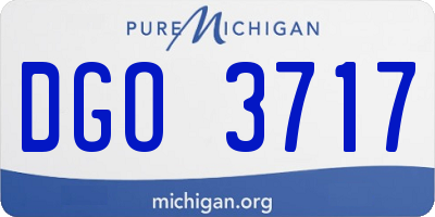 MI license plate DGO3717