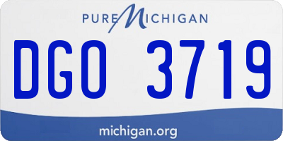 MI license plate DGO3719