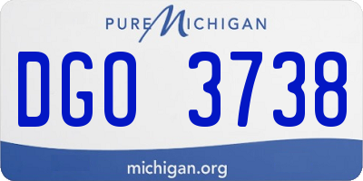MI license plate DGO3738