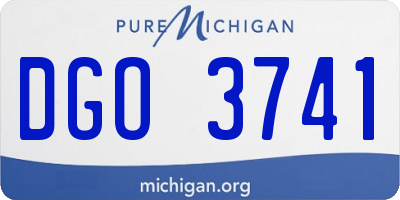 MI license plate DGO3741
