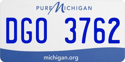 MI license plate DGO3762