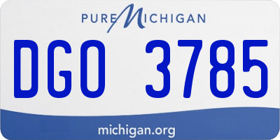 MI license plate DGO3785