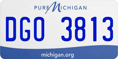 MI license plate DGO3813