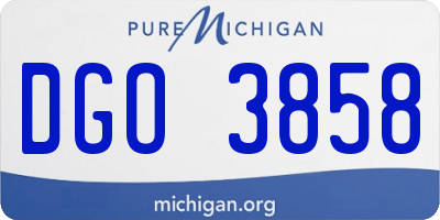 MI license plate DGO3858