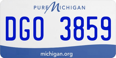 MI license plate DGO3859