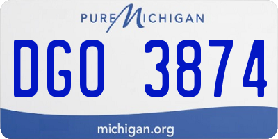 MI license plate DGO3874