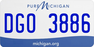 MI license plate DGO3886