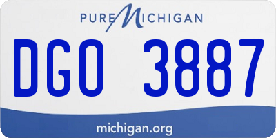 MI license plate DGO3887