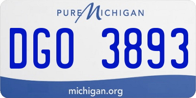 MI license plate DGO3893