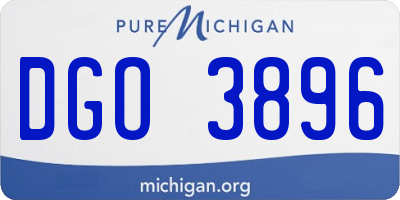 MI license plate DGO3896