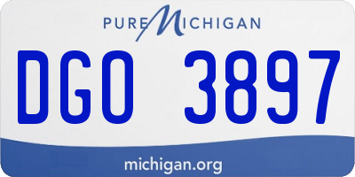 MI license plate DGO3897