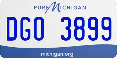 MI license plate DGO3899
