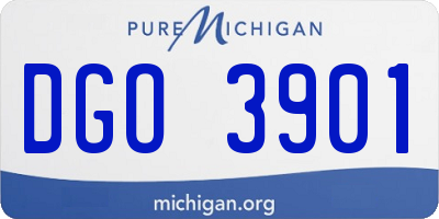 MI license plate DGO3901