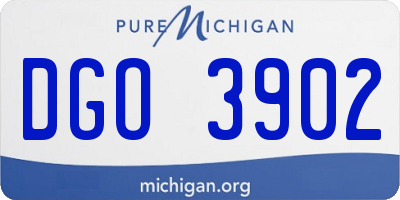 MI license plate DGO3902