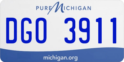 MI license plate DGO3911