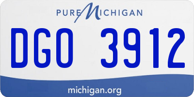 MI license plate DGO3912