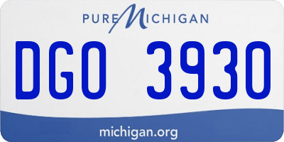 MI license plate DGO3930