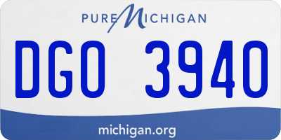MI license plate DGO3940