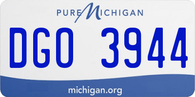 MI license plate DGO3944