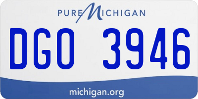 MI license plate DGO3946