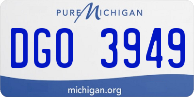 MI license plate DGO3949
