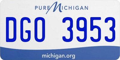 MI license plate DGO3953