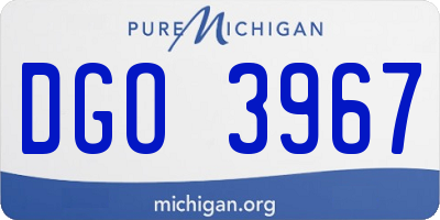MI license plate DGO3967