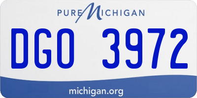 MI license plate DGO3972