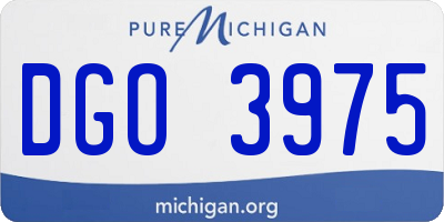 MI license plate DGO3975