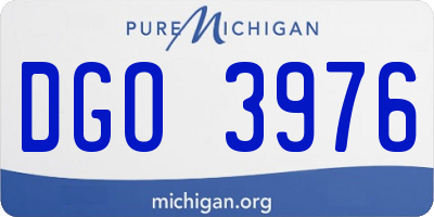 MI license plate DGO3976