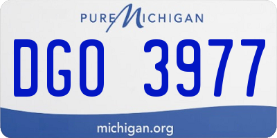 MI license plate DGO3977