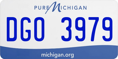 MI license plate DGO3979