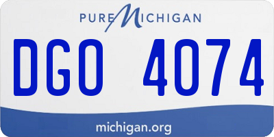 MI license plate DGO4074